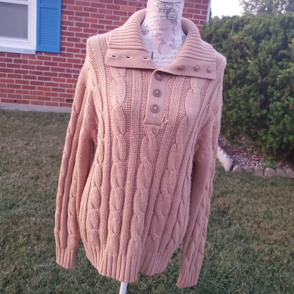 VINTAGE CHUNKY CABLE KNIT by THANE XL